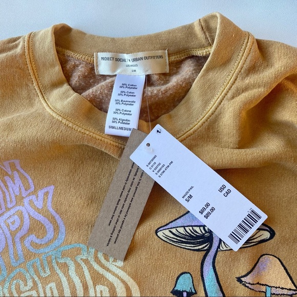 Urban Outfitters | UO Project Social T Warm Happy Thoughts Pullover Sweatshirt - Picture 12 of 14